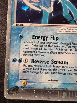 Suicune ex 94/95 EX Team Magma vs Team Aqua Pokemon Card Holo Foil Rare Swirl HP - Image 5