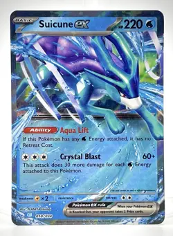 Pokemon TCG - Suicune ex 010/034 CLB Blastoise Deck Double Rare Holo, EN, NM+ - Image 1