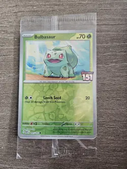 Pokemon 151 Stamped Promo Bulbasaur (Best Buy) 001/165 *SEALED* - Image 1