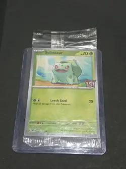 Pokemon TCG Card Bulbasaur 001/165 S&V 151 Best Buy Stamped Promo - Sealed - Image 2
