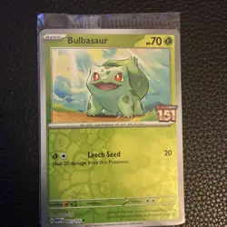 Bulbasaur 001/165 Pokemon TCG Scarlet & Violet 151 Best Buy Stamped Promo Sealed - Image 3