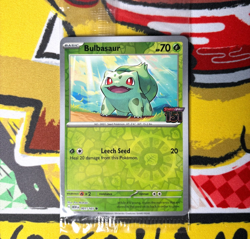 Pokemon TCG Card Bulbasaur 001/165 S&V 151 Best Buy Stamped Promo - Sealed - Image 1