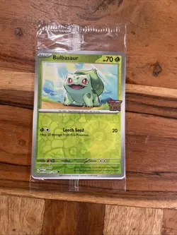 Bulbasaur 001/165 Pokemon TCG Scarlet & Violet 151 Best Buy Stamped Promo Sealed - Image 1