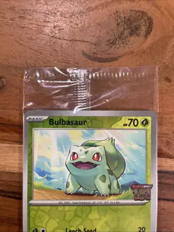 Bulbasaur 001/165 Pokemon TCG Scarlet & Violet 151 Best Buy Stamped Promo Sealed - Image 3