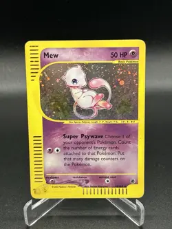 Mew Holo Rare 19/165 Expedition WoTC Pokemon Card 2002 E-reader Swirl - Image 1