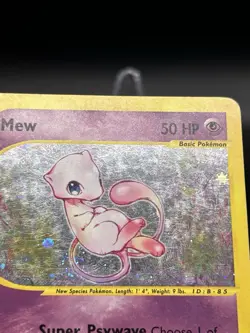 Mew Holo Rare 19/165 Expedition WoTC Pokemon Card 2002 E-reader Swirl - Image 2