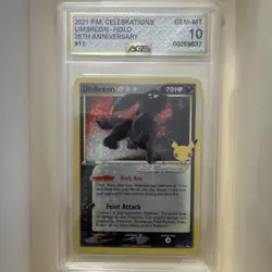 Pokemon Celebrations Classic Collection Umbreon Gold Star 17/17 AGS Gem-MT 10 - Image 1