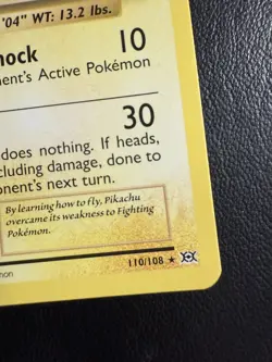 Flying Pikachu - 110/108 - Pokemon Card Evolutions XY Secret Rare Card 2016 - Image 2