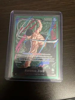 One Piece CCG Roronoa Zoro LEADER card OP12-020 L - Image 1