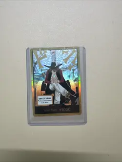 DON!! Card (Dracule Mihawk) (Gold) The Azure Sea's Seven Foil - Image 1