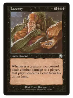 Larceny MTG Mercadian Masque Uncommon LP Lightly Played - Image 1