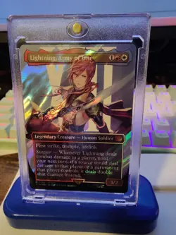 Magic MTG Final Fantasy Lightning, Army of One *Surge Foil* 0545 *NM - Image 1