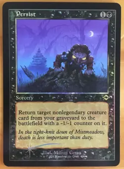 mtg magic persist FOIL ENGLISH retro NOT etched persistance modern horizons 2 - Image 1