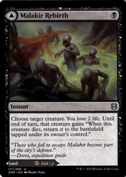 mtg magic Malakir Rebirth mire ENGLISH Renaissance de Malakir Fondriere zendikar - Image 1