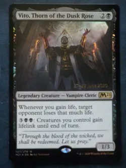 mtg magic vito thorn of the dusk rose FOIL ENGLISH epine crepuscule 2 available - Image 1