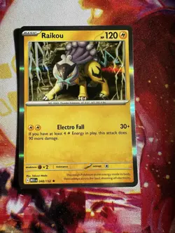 Pokemon TCG Raikou 048/132 Mega Evolution Cosmos Holo - Image 1