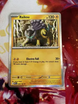 Pokemon TCG Raikou 048/132 Mega Evolution Cosmos Holo - Image 2