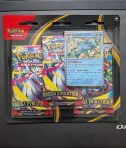 Pokemon TCG Mega Evolution 3 Pack Blister Golduck - Brand New & Sealed - Image 1