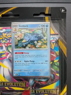 Pokemon TCG Mega Evolution 3 Pack Blister Golduck - Brand New & Sealed - Image 2
