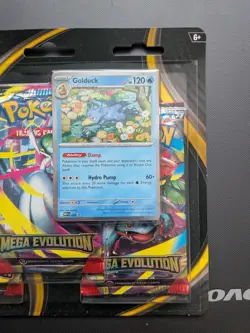 Pokemon TCG Mega Evolution 3 Pack Blister Golduck - Brand New & Sealed - Image 4