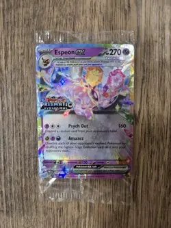 Pokemon Prismatic Evolutions Espeon ex 034/131 Surprise Box Stamped Sealed QTY - Image 1