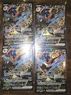 Greninja ex 132 - Pokemon TCG Scarlet & Violet Black Star Promo - Lot of (4) NM - Image 1
