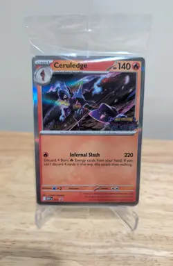 Pokemon TCG - Phantasmal Flames - Prerelease STAFF Promo Pack (SEALED) Set Of 4 - Image 1