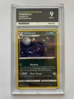 Pokemon Umbreon TCG 2021 SWSH129 Black Star Promo Holo Blister Pack Ace 9 MINT - Image 1