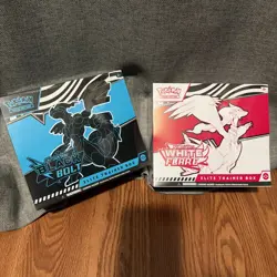 Pokemon Center White Flare and Black Bolt Elite Trainer Box ETB Bundle Sealed - Image 1