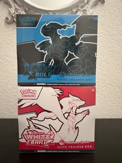 Pokemon Center White Flare and Black Bolt Elite Trainer Box ETB Bundle Sealed - Image 1