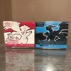 Pokemon Center Black Bolt and White Flare Elite Trainer Box Sealed ETB Bundle - Image 1