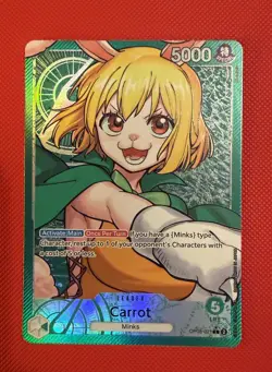 Carrot OP08-021 Leader Alt Art Two Legends Foil NM English One Piece Card Game - Image 1