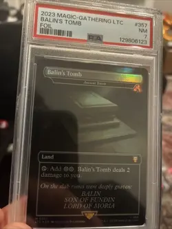 Balin's Tomb | Ancient tomb - Foil - MTG LTC #357 - Near Mint - PSA 7 - Image 1