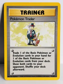 Pokemon Trader 77/102 Rare Base Set Pokemon Card - TCG - Image 1
