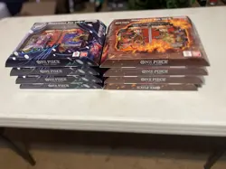 One Piece Illustration Box Vol 5 And 6 Bundle 8 Boxes Total 4 Of Each In Hand - Image 1