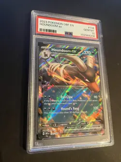Pokemon TCG Houndoom EX 134/197 Obsidian Flames Double Rare S&V PSA 10 - Image 3