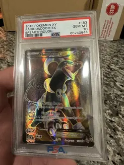 Psa 10 Houndoom EX (Full Art) 153/162 Pokemon Breakthrough Holo - Image 2