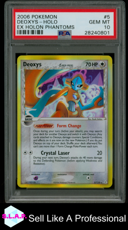 DEOXYS POKEMON 5 2006 EX HOLON PHANTOMS HOLO ENGLISCH PSA 10 - Image 1