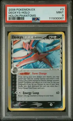 PSA 9 2006 POKEMON EX HOLON PHANTOMS #3 DEOXYS-HOLO HOLON PHANTOMS - Image 1