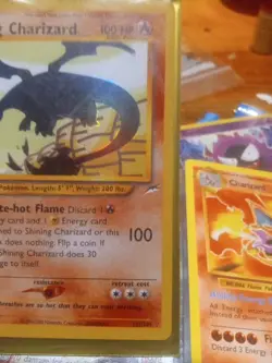 Pokemon TCG Shining Charizard Neo Destiny 1st Edition Holo Card 107/105 English - Image 2