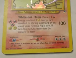 Pokemon TCG Neo Destiny Shining Charizard 107/105 Secret Rare Holo Card 2000 - Image 5