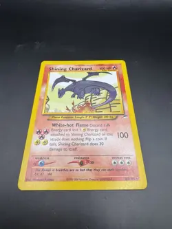 Pokemon TCG Shining Charizard Neo Destiny Holo Card 107/105 - Image 1