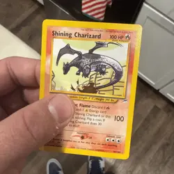 Pokemon TCG Shining Charizard Neo Destiny Holo Card 107/105 Unlimited Shiny Rare - Image 1