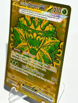 Teal Mask Ogerpon EX 177/131 Pokemon Card TCG Prismatic Evolutions Hyper Rare NM - Image 3