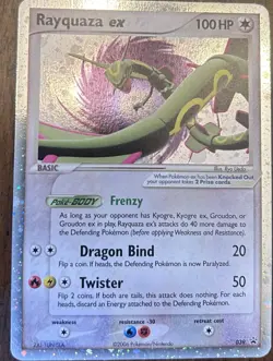 Rayquaza ex Rare Holo #039 Black Star Promo 2006 vintage Pokemon TCG Card - Image 1