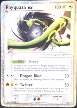 Pokemon TCG Rayquaza EX 039 Ultra Rare Holo Black Star Promo 2006 - Image 1