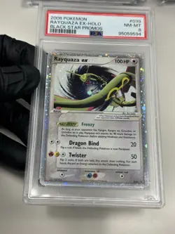 Psa 8 Rayquaza Holo EX #039 Black Star Promo Pokemon 2006 mint Condition!! - Image 1