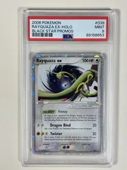 Psa 9 Rayquaza Holo EX #039 Black Star Promo Pokemon 2006 mint Condition!! - Image 2
