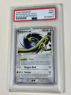 Psa 9 Rayquaza Holo EX #039 Black Star Promo Pokemon 2006 mint Condition!! - Image 3