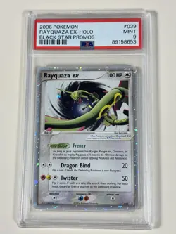 Psa 9 Rayquaza Holo EX #039 Black Star Promo Pokemon 2006 mint Condition!! - Image 4